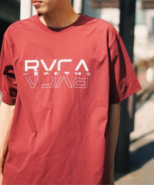 RVCA（ルーカ）の「RVCA メンズ 【SURF】 DOUBLE RVCA SPLIT SS Ｔシャツ【2023年夏モデル】/ルーカ半袖ラッシュガード(水着)（ラッシュガード・メンズ・ホワイト/ブラック/ブラックミックス・MEDIUM/LARGE/X-LARGE/SMALL）」の3枚目の写真