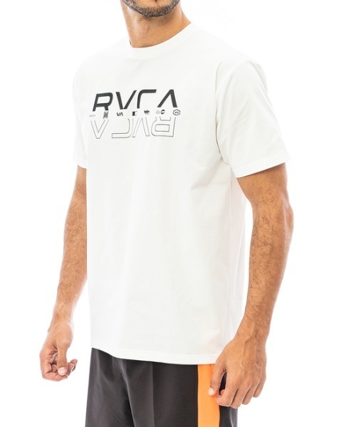 RVCA（ルーカ）の「RVCA メンズ 【SURF】 DOUBLE RVCA SPLIT SS Ｔシャツ【2023年夏モデル】/ルーカ半袖ラッシュガード(水着)（ラッシュガード・メンズ・ホワイト/ブラック/ブラックミックス・MEDIUM/LARGE/X-LARGE/SMALL）」の6枚目の写真