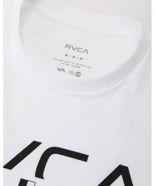 RVCA（ルーカ）の「RVCA メンズ 【SURF】 DOUBLE RVCA SPLIT SS Ｔシャツ【2023年夏モデル】/ルーカ半袖ラッシュガード(水着)（ラッシュガード・メンズ・ホワイト/ブラック/ブラックミックス・MEDIUM/LARGE/X-LARGE/SMALL）」の9枚目の写真