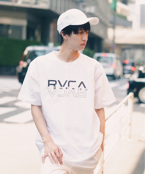 RVCA（ルーカ）の「RVCA メンズ 【SURF】 DOUBLE RVCA SPLIT SS Ｔシャツ【2023年夏モデル】/ルーカ半袖ラッシュガード(水着)（ラッシュガード・メンズ・ホワイト/ブラック/ブラックミックス・MEDIUM/LARGE/X-LARGE/SMALL）」の15枚目の写真