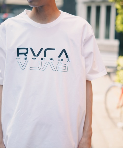 RVCA（ルーカ）の「RVCA メンズ 【SURF】 DOUBLE RVCA SPLIT SS Ｔシャツ【2023年夏モデル】/ルーカ半袖ラッシュガード(水着)（ラッシュガード・メンズ・ホワイト/ブラック/ブラックミックス・MEDIUM/LARGE/X-LARGE/SMALL）」の18枚目の写真