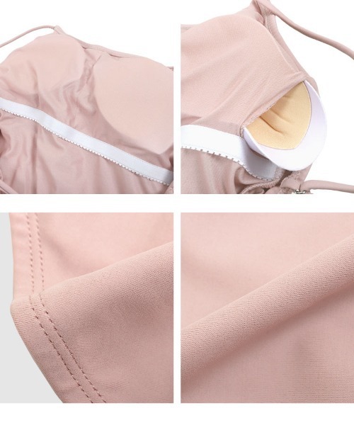 KOBE LETTUCE（コウベレタス）の「[ 岡部あゆみさんコラボ ] 2wayバックリボンワンピース水着（水着・レディース・ブラック/カーキ/ピンク・PM/M）」の16枚目の写真