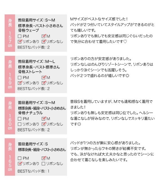 KOBE LETTUCE（コウベレタス）の「[ 岡部あゆみさんコラボ ] 2wayバックリボンワンピース水着（水着・レディース・ブラック/カーキ/ピンク・PM/M）」の19枚目の写真