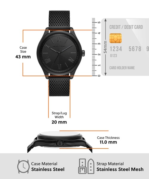 MICHAEL KORS(マイケルコース)の「BENNING MK1075SET(アナログ腕時計・メンズ・ブラック・FREE)」の4枚目の写真