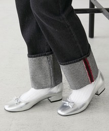 チャンキーヒールバレエシューズ