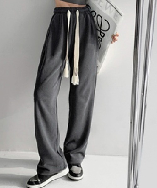 gossip!ロサンゼルス(ゴシップロサンゼルス)の「ドロストルーズシルエットスウェットパンツ(スウェットパンツ・レディース・ブラック/グレー/オフホワイト/ホワイト/ライトグレー・FREE)」の5枚目の写真