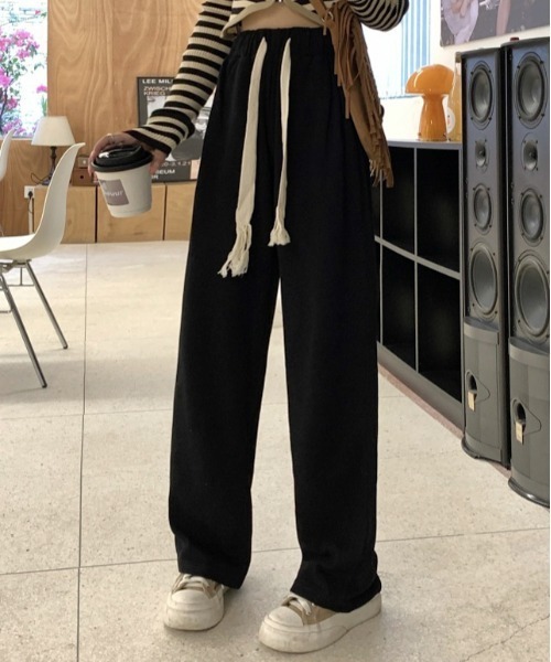 gossip!ロサンゼルス(ゴシップロサンゼルス)の「ドロストルーズシルエットスウェットパンツ(スウェットパンツ・レディース・ブラック/グレー/オフホワイト/ホワイト/ライトグレー・FREE)」の13枚目の写真