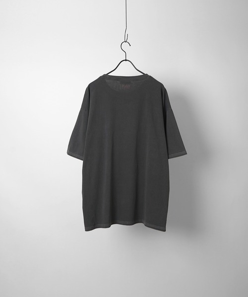 POLO BCS(ポロ ビーシーエス)の「【POLO BCS】別注 ワンポイント刺繍 ベーシック / ピグメント加工 / リンガー ビッグシルエット半袖Tシャツ カットソー ユニセックス(Tシャツ/カットソー・メンズ・ブラック系その他/ホワイト系その他4/ブラック/ホワイト/アイボリー/ワイン/ホワイト系その他/ブルー系その他/ホワイト系その他2/グリーン系その他/ホワイト系その他6/ホワイト系その他5/グリーン/ホワイト系その他3・L/M)」の20枚目の写真