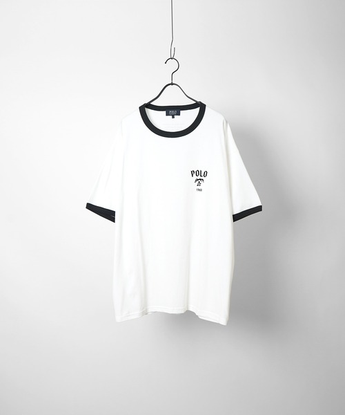 POLO BCS(ポロ ビーシーエス)の「【POLO BCS】別注 ワンポイント刺繍 ベーシック / ピグメント加工 / リンガー ビッグシルエット半袖Tシャツ カットソー ユニセックス(Tシャツ/カットソー・メンズ・ブラック系その他/ホワイト系その他4/ブラック/ホワイト/アイボリー/ワイン/ホワイト系その他/ブルー系その他/ホワイト系その他2/グリーン系その他/ホワイト系その他6/ホワイト系その他5/グリーン/ホワイト系その他3・L/M)」の19枚目の写真