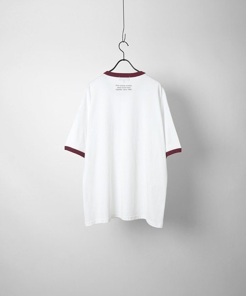 POLO BCS(ポロ ビーシーエス)の「【POLO BCS】別注 ワンポイント刺繍 ベーシック / ピグメント加工 / リンガー ビッグシルエット半袖Tシャツ カットソー ユニセックス(Tシャツ/カットソー・メンズ・ブラック系その他/ホワイト系その他4/ブラック/ホワイト/アイボリー/ワイン/ホワイト系その他/ブルー系その他/ホワイト系その他2/グリーン系その他/ホワイト系その他6/ホワイト系その他5/グリーン/ホワイト系その他3・L/M)」の15枚目の写真