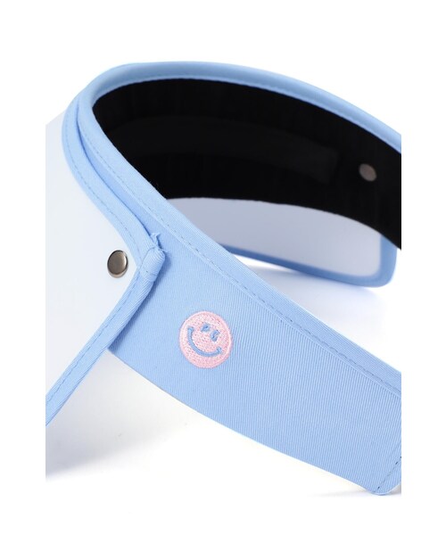 PEARLY GATES ネイビーXピンク　バイザー ヒョウ柄プリントUVバイザー (UNISEX) | PEARLY GATES（パーリー