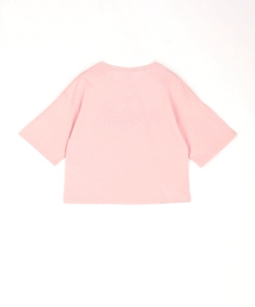 179/WG（イチナナキュウダブルジー）の「スリットスリーブクロップドTシャツ（Tシャツ/カットソー・レディース・ピンク/オフホワイト/チャコールグレー・FREE）」の19枚目の写真