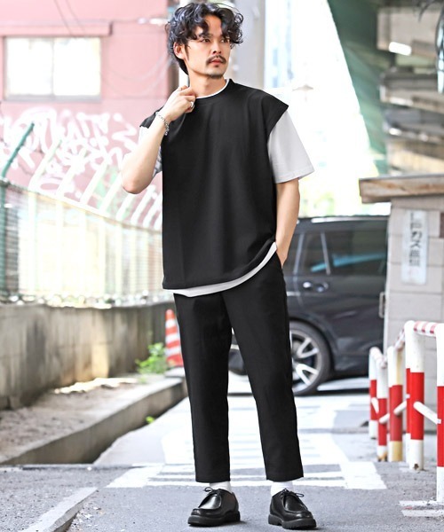 フェイクレイヤージョーゼットBIGTシャツ（Tシャツ/カットソー