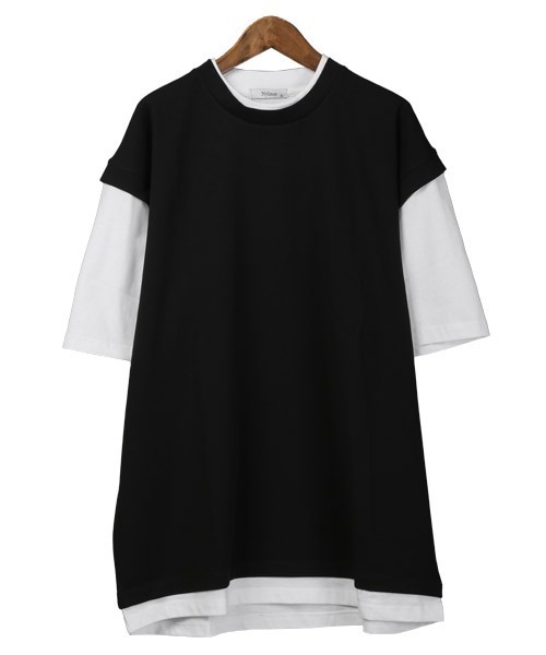 セール】フェイクレイヤージョーゼットBIGTシャツ（Tシャツ