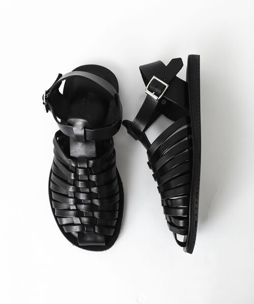 NOLLEY'S goodman(ノーリーズグッドマン)の「【NUOVO NICAR/ヌオヴォ ニカール】別注VACCHETTA MESH グルカサンダル(サンダル・メンズ・ブラック・40/42/41)」の12枚目の写真