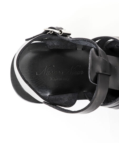 NOLLEY'S goodman(ノーリーズグッドマン)の「【NUOVO NICAR/ヌオヴォ ニカール】別注VACCHETTA MESH グルカサンダル(サンダル・メンズ・ブラック・40/42/41)」の13枚目の写真