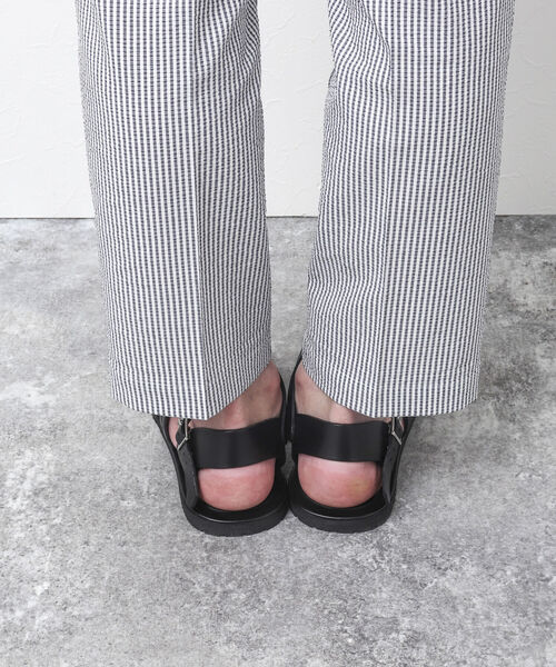 NOLLEY'S goodman(ノーリーズグッドマン)の「【NUOVO NICAR/ヌオヴォ ニカール】別注VACCHETTA MESH グルカサンダル(サンダル・メンズ・ブラック・40/42/41)」の5枚目の写真