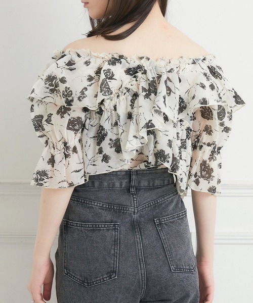 ems excite（エムズエキサイト）の「フリルオフショルBL（シャツ/ブラウス・レディース・ブラック系その他/ピンク/ホワイト・FREE）」の14枚目の写真