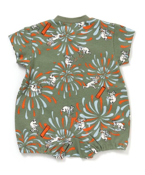 BREEZE（ブリーズ）の「DODコラボ めちゃもえ花火柄ポケットロンパース