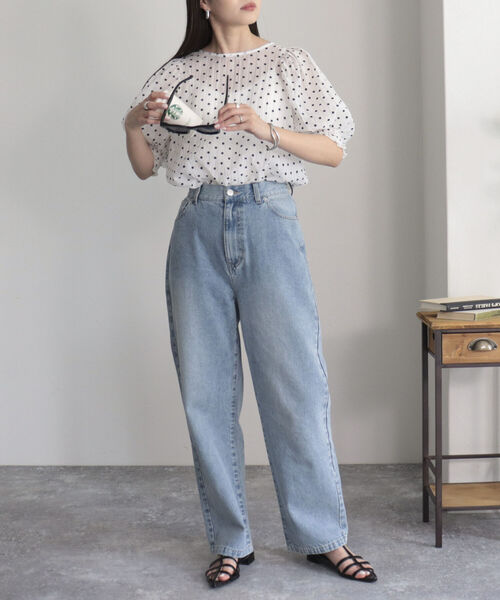 fredy emue(フレディエミュ)の「シアードット2WAYブラウス(シャツ/ブラウス・レディース・ホワイト系その他/ブラック系その他/グリーン系その他・38)」の18枚目の写真