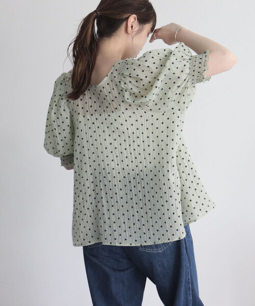 fredy emue(フレディエミュ)の「シアードット2WAYブラウス(シャツ/ブラウス・レディース・ホワイト系その他/ブラック系その他/グリーン系その他・38)」の21枚目の写真