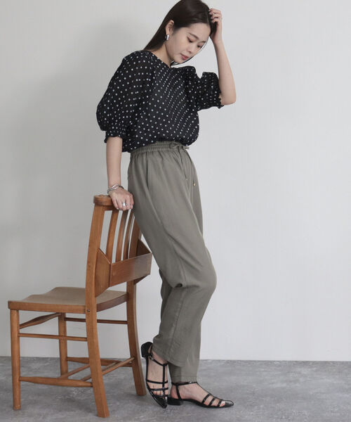 fredy emue(フレディエミュ)の「シアードット2WAYブラウス(シャツ/ブラウス・レディース・ホワイト系その他/ブラック系その他/グリーン系その他・38)」の14枚目の写真