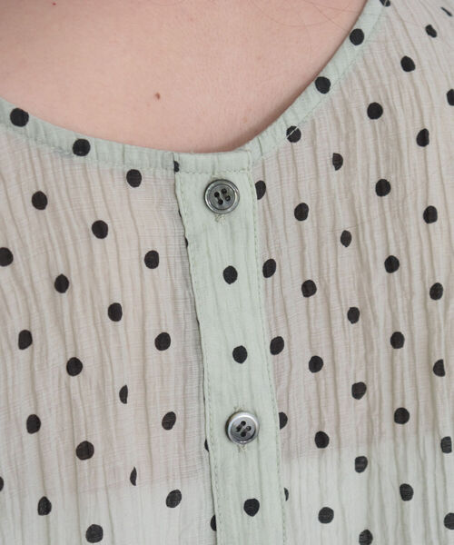 fredy emue(フレディエミュ)の「シアードット2WAYブラウス(シャツ/ブラウス・レディース・ホワイト系その他/ブラック系その他/グリーン系その他・38)」の10枚目の写真