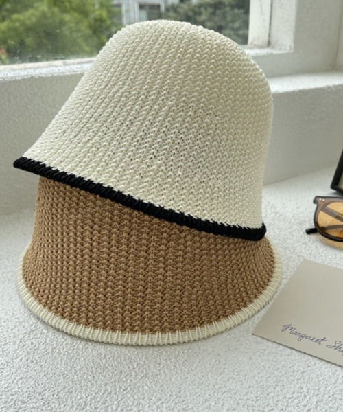 HALEY PESCA（ヘーリーペスカ）の「HALEY PESCA/【通気性抜群】麦わらペーパーバケットハット（ハット・レディース・ブラウン/ベージュ/ブラック/カーキ/アイボリー・FREE）」の12枚目の写真