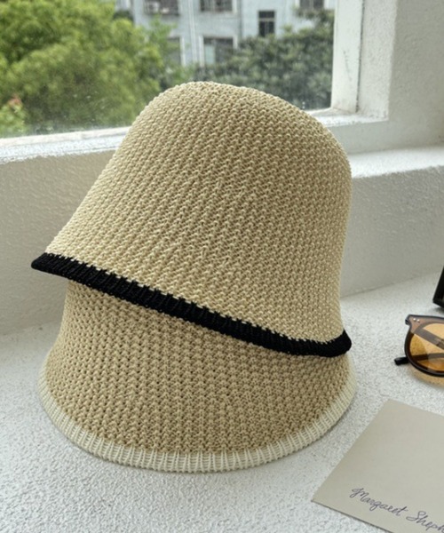 HALEY PESCA（ヘーリーペスカ）の「HALEY PESCA/【通気性抜群】麦わらペーパーバケットハット（ハット・レディース・ブラウン/ベージュ/ブラック/カーキ/アイボリー・FREE）」の10枚目の写真