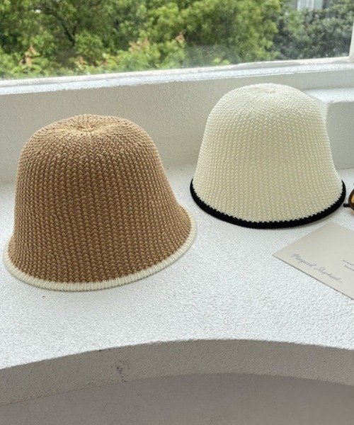 HALEY PESCA（ヘーリーペスカ）の「HALEY PESCA/【通気性抜群】麦わらペーパーバケットハット（ハット・レディース・ブラウン/ベージュ/ブラック/カーキ/アイボリー・FREE）」の11枚目の写真