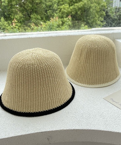 HALEY PESCA（ヘーリーペスカ）の「HALEY PESCA/【通気性抜群】麦わらペーパーバケットハット（ハット・レディース・ブラウン/ベージュ/ブラック/カーキ/アイボリー・FREE）」の13枚目の写真