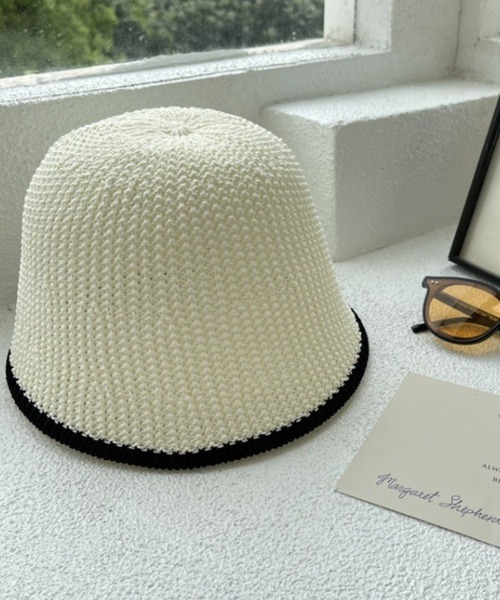 HALEY PESCA（ヘーリーペスカ）の「HALEY PESCA/【通気性抜群】麦わらペーパーバケットハット（ハット・レディース・ブラウン/ベージュ/ブラック/カーキ/アイボリー・FREE）」の18枚目の写真