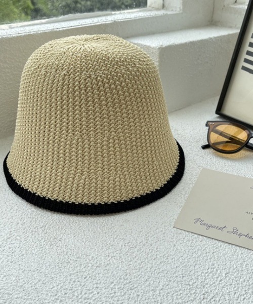 HALEY PESCA（ヘーリーペスカ）の「HALEY PESCA/【通気性抜群】麦わらペーパーバケットハット（ハット・レディース・ブラウン/ベージュ/ブラック/カーキ/アイボリー・FREE）」の21枚目の写真