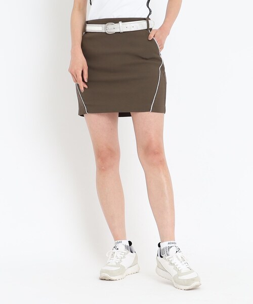 adabat（アダバット）の「◆ストレッチスカート 【ペチコートパンツ付き】（スカート・レディース・ナチュラル/ダークネイビー/カーキ・40/38/36）」の2枚目の写真