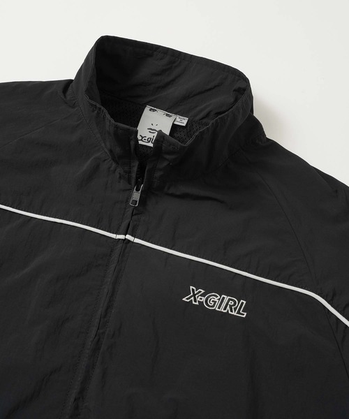 X-girl（エックスガール）の「CONTRAST PIPNG JACKET（ナイロン 