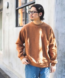B:MING by BEAMS / ストレッチ コーデュロイ クルーネック カットソー