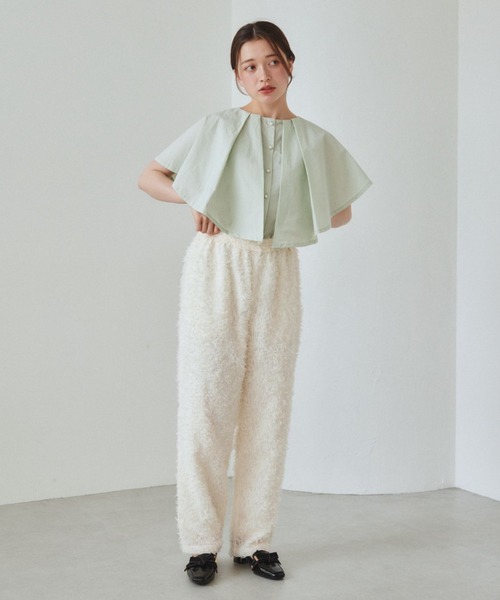 pomiii（ポミー）の「ケープブラウス（シャツ/ブラウス・レディース・ピンク/ミント/アイボリー・FREE）」の15枚目の写真