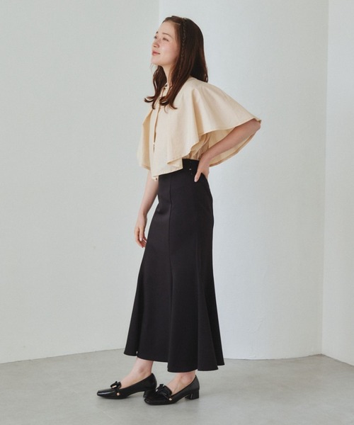 pomiii（ポミー）の「ケープブラウス（シャツ/ブラウス・レディース・ピンク/ミント/アイボリー・FREE）」の4枚目の写真