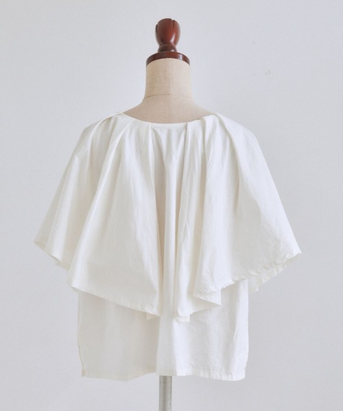 pomiii（ポミー）の「ケープブラウス（シャツ/ブラウス・レディース・ピンク/ミント/アイボリー・FREE）」の14枚目の写真