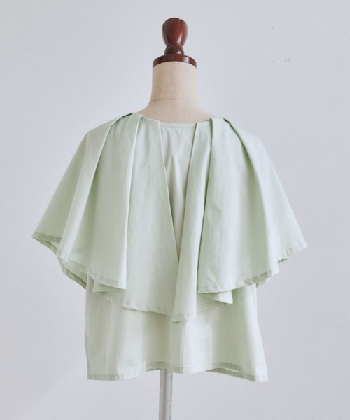 pomiii（ポミー）の「ケープブラウス（シャツ/ブラウス・レディース・ピンク/ミント/アイボリー・FREE）」の10枚目の写真