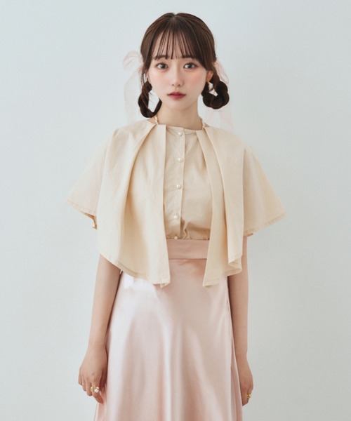 pomiii（ポミー）の「ケープブラウス（シャツ/ブラウス・レディース・ピンク/ミント/アイボリー・FREE）」の22枚目の写真