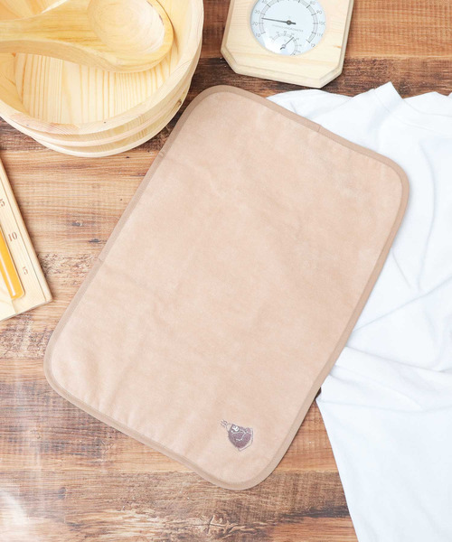 ごリラックス（ゴリラックス）の「日本製 今治タオル サウナマット タオル（バス/トイレグッズ・メンズ・グリーン/ベージュ/ネイビー/オレンジ/ライトグレー/ブラック/グレー/イエロー・FREE）」の4枚目の写真