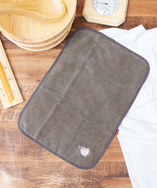 ごリラックス（ゴリラックス）の「日本製 今治タオル サウナマット タオル（バス/トイレグッズ・メンズ・グリーン/ベージュ/ネイビー/オレンジ/ライトグレー/ブラック/グレー/イエロー・FREE）」の3枚目の写真