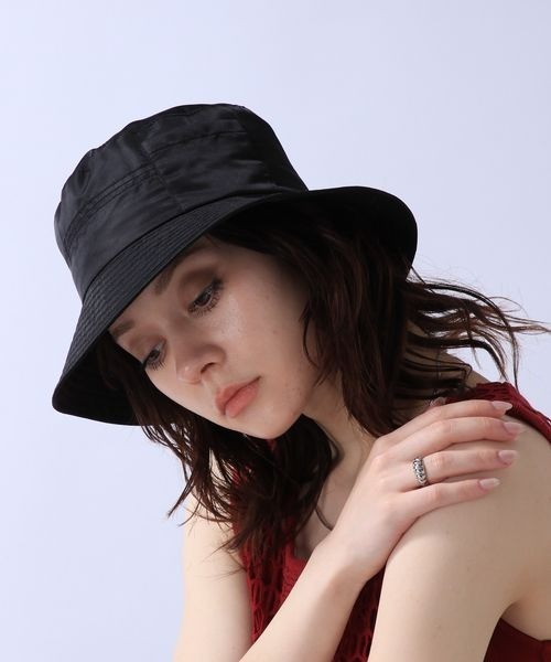 JEANASIS（ジーナシス）の「ナイロンバケットハット/904898（ハット・レディース・ボルドー/ブラック・FREE）」の4枚目の写真