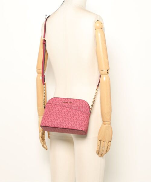 MICHAEL KORS ショルダーバッグ レッド ドーム型 クロスボディ 