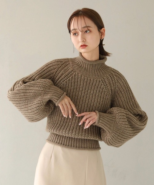 CLEIO（クレイオ）の「【CLEIO】3WAYバックリボンニット（ニット/セーター・レディース・ダークベージュ/アイボリー・FREE）」の21枚目の写真