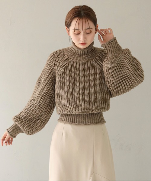 CLEIO（クレイオ）の「【CLEIO】3WAYバックリボンニット（ニット/セーター・レディース・ダークベージュ/アイボリー・FREE）」の20枚目の写真