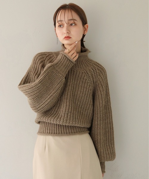 CLEIO（クレイオ）の「【CLEIO】3WAYバックリボンニット（ニット/セーター・レディース・ダークベージュ/アイボリー・FREE）」の19枚目の写真