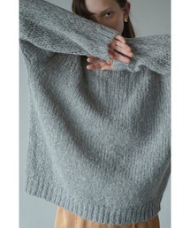 CLANE | HALF SHEER LOOSE MOHAIR KNIT TOPS(ニット/セーター)
