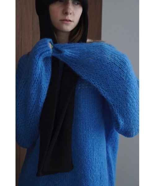 CLANE（クラネ）の「HALF SHEER LOOSE MOHAIR KNIT TOPS（ニット/セーター・レディース・アイボリー/ブルー/グレー・2/1）」の3枚目の写真